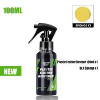 Automobilio Plastiko Odos Atnaujintojas Purškiamas Poliravimo Valiklis Dengimo Priemonė Atgal į Juodą Daugiau Blizgesio Automobilio Valymo Produktai 100ml black