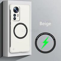 Berėmis magnetinis dėklas Magsafe plonas dėklas Xiaomi 12 Pro 13 Ultra 12X 12S Pro Xiaomi12 5G belaidžio įkrovimo kietas galinis dangtelis For Xiaomi 13 Pro smėlis