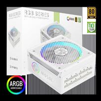 Maitinimo šaltinis Zasilacz GameMax Gamemax Power Supply, 80 PLUS, Gold | RGB 1050G WH | 1050 W