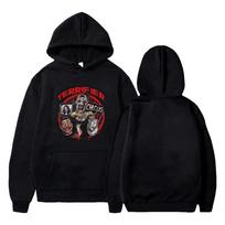 Art Crispies Terrifier Clown Hoodies Drabužiai Vyrai Moterys Apranga Megztinis Madingas Retro Siaubo Hoody Spausdinta Palaidinė Viršutinė dalis Oversize 2XL black