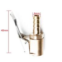 Automobilio padangų pripūtimo antgalis Greito pripūtimo oro siurblio sriegiuojamas antgalio adapteris Padangų pripūtimo siurblio vožtuvo spaustukas Gnybtas Jungties adapteris 6mm hose adapter white