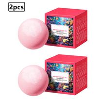 2 Sets of Fruit Scented Bath Bombs, Natural Moisturizing Fizzies for Bubble Bath, Spa & Hot Tub, Holiday Festival Gift One Size
