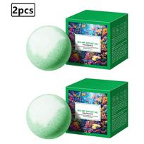 2 Sets of Fruit Scented Bath Bombs, Natural Moisturizing Fizzies for Bubble Bath, Spa & Hot Tub, Holiday Festival Gift One Size