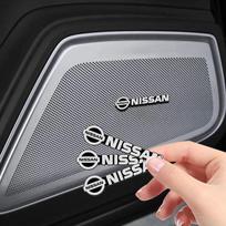 Automobilio garso dekoravimo ženklelis Modifikuotas logotipas Garso lipdukai Stilius Nissan Nismo Qashqai X J10 J11 Trail Tiida Teana Skyline Juke X-trail Almera 8pcs