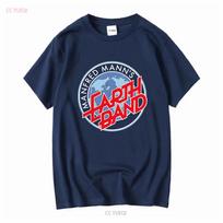 Manfred Manns Earth Band Klasikiniams Marškinėliams vintage Išskalbti Unisex Kvėpuojantys Patogūs dizainerio drabužiai Šiek tiek madingi XL gray