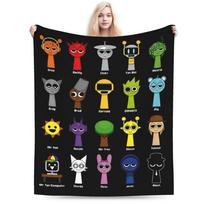 Sprunki Incredibox Wenda Antklodė Beats Žaidimas Flanelė Naujiena Minkšta Mėtoma Antklodė Namams Restoranui Pavasariui Rudeniui 200x150cm 80x60in