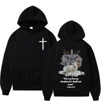 Estetika Krikščioniškas Jėzus Biblija Hoodies Vyrai Moterys Drabužiai Mada Ilgomis Rankovėmis Su Gobtuvu Megztiniai Laisvalaikio Vintažiniai Puloveriai L gray
