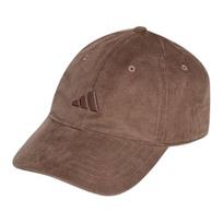 Adidas logotipo dizaino velvetinė beisbolo kepurė Moteriškos kepurės Žemės rudumo IA6123 OSFL brown