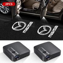2 vnt. Automobilio durų pasitikimo lempos Lazerinis projektorius Šešėlių žibintai Mazda Speed MS 2 3 6 5 gg gj gh cx5 cx30 cx3 mx-5 Miata Atenza CX-4 black