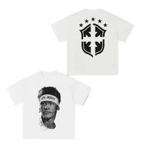 Cristiano Ronaldo Neymar Lionel Messi Futbolo Superžvaigždės Portretas Spausdinti Marškinėliai Vyrams Moterims Medvilniniai Laisvi Atsitiktiniai Trumpomis Rankovėmis T-shirt S balta
