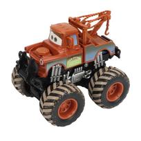 Lydinio Pixar Cars Frank buldozeris Bigfoot McQueen Mater 1 : 55 metalinis lietas automobilis, miniatiūrinis žaislas, idealus vaiko gimtadienio dovana black