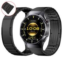 Titano dirželis Laikrodžio apyrankė Skirta Huawei Watch GT 6 Pro 46mm Be tarpų Prabangus metalinis apyrankės keitimas Huawei GT6 Pro For Huawei GT6 Pro juoda