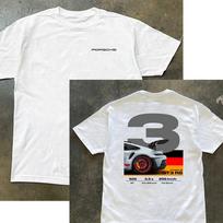 Porsche 911 GT3 RS Performance Spec Dvipusiai automobilio marškinėliai S white