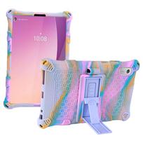 Minkštas silikoninis dėklas, skirtas Lenovo Tab M9 TB-310FU TB-310XU, su stoveliu, saugus vaikams, pilno korpuso apsauga, atsparus smūgiams, Fundas M9 TB-310FU TB-310XU pink