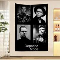 Depeche Mode Dainininkas Žvaigždė Spalvingas Gobelenas Sieninis Kabinamas Bohemiškas Sieninis Gobelenas Mandalos Sienos Kabinimo Lakštai 74x94cm(29x37in)