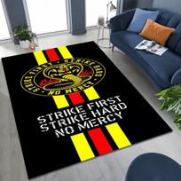 3D Cobra Kai Karate Danielis LaRusso Johnny Menas Kilimas Miegamajam Svetainei Sofai Namų Durų Kilimėlis Dekoras, Didelis Neslystantis Grindų Kilimėlis Vaikams 40x60cm( 15x23in ) gray