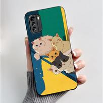 Casing For Nokia G60 Case Shockproof Black Matte Soft TPU Silicone Phone Cover Aesthetic Fashion Cute Cat Astronaut Bumper Shell Nokia G60 beige