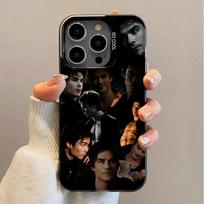 Vampyrų dienoraščiai Damono telefono dėklas iPhone 17 Air 16e 15 14 13 12 11 Pro Max Plus Mini SE anti-drop matinis galinis dangtelis iPhone 11 gray