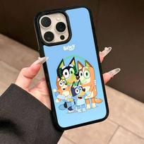 B-Bluey telefono dėklas, skirtas iPhone 16 15 14 13 12 11 17 Pro Max Plus, magnetinis belaidis dangtelis iPhone 11 gray