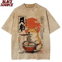 T Kawaii Shiba Inu Valgantis Ramen Šunų Mėgėjo Dovana Marškinėliai Spausdinimas Originalus Dizainas Dovanos Marškinėliai Grafiniai Marškinėliai Vyriški Drabužiai XL brown