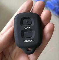 Raktų dangtelis Daihatsu Terios 2 Silikoninis automobilio rakto dangtelis Apsaugotas FOB Korpusas Avanza Rush Corolla Ipsum 2 mygtukų raktui black