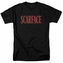 26 Scarface Logo T Shirt Licensed Gangster Movie Tony Montana Retro Tee New Black Unisex T-Shirt 5XL įvairiaspalvis