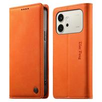 Honor 600 Pro Honor600 Odinis atverčiamas dėklas Retro piniginė Telefono odelė Huawei Honor 600 Pro dėklui RFID 360 apsauga Capa Hono 600Pro HONOR 600 oranžinė