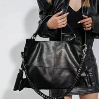 Ladies Y2K Spice Girl Tote Bag Large Capacity Vintage Splicing Link Shoulder Bag Standard juoda
