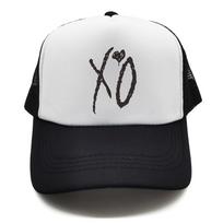XO The Weeknd Trucker kepurė Vasarinė Unisex Juokinga kepurė Beisbolo kepurės Šauni Unisex Tinklelio kepurės MZ white