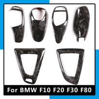 Kalvio anglis BMW F12 F13 F10 F20 F30 F80 1 2 3 5 6 7 serijoms M2 M3 M4 M5 X5M Automobilio pavarų perjungimo rankenėlės dangtelis Lipdukas Skydelio apdaila Type B RHD black