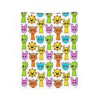 Animacinis Sprunki žaidimų pledas Fleece apdaila Siaubo žaidimas Nešiojamas Super šiltas metamas pledas namams, miegamojo lovatiesė Size: 130*170cm, Weight: 280 GSM