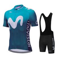 Naujas Movistar dviratininko marškinėlis trumpomis rankovėmis 2026 komandos vyriški dviračių šortai su petnešėlėmis drabužiai Maillot dviratininkų komplektai MTB drabužiai Ropa Ciclismo M