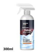 De-icer Spray for Car Windows -45°C Fast Acting Snow Melting & Ice Remover for Windshield Glass, 300ml Winter Auto Anti-Freeze Defrost Liquid 300ml white