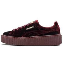 PUMA Rihanna Fenty Creeper Aksominės Violetinės Rihanna Padengimas Lengvas Padengimas Žemi Sportbačiai Riedlentėms 364466-02 39 black