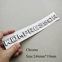 3D ABS Automobilio Raidės Logotipas Kompressor Sparno Šoninė Ženklelio Kamieno Emblema Mercedes Benz A B C E G S Serijoms Lipdukas Priedai MZ5