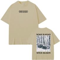 Noah Kahan TShirt Stick Season Blue Spruce Tee 100Cotton High Quality Harajuku Teeshirt Summer Fashion Comfortable Camisetas 3XL gray