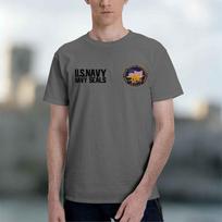 2026 Naujas Modelis Sandarinimo T-shirt Kariniams Entuziastams Su Raštu Pagamintas Iš Grynos Medvilnės Tinka Vasarai Patogus L gray