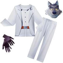 Blogiukai Filmo Cosplay Kostiumas Blogiukai Ponas Vilkas Pirana Gyvatė Ryklė Cosplay Kostiumas Helovino Šventės Vienodas Gimtadienio Dovana 140cm white
