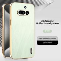 For Nothing phone 4A 4A Pro 3A 3A Pro   Full Lens Protection Phone Case with Gold Thread Texture and Anti-Fingerprint For Nothing 3A žalia