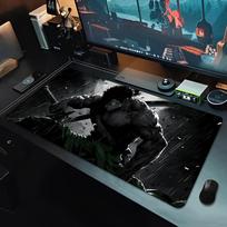 Šauni Anime pelės kilimėlis Žaidėjo klaviatūros stalas vienas gabalas Zoro pelės kilimėlis Nešiojamojo kompiuterio guminis Tapis Souris Žaidimų aksesuarai Dideli pelės kilimėliai 30x60cm black