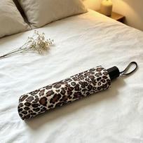 Stilingas leopardo rašto sulankstomas UV apsaugos skėtis nuo saulės/lietaus