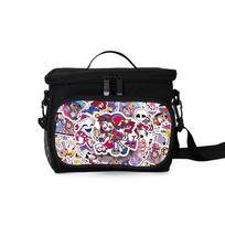 The Amazing Digital Circus Insulated Lunch Bag - Printed Bento Bag Lunch Bag black