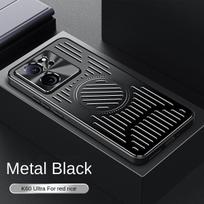 Aluminium Alloy Case For Xiaomi Mi 13T Pro Cooling Heat Dissipation Hard Cover For Redmi K60 Ultra Camera Lens Protective Casas For Mi 13T juoda