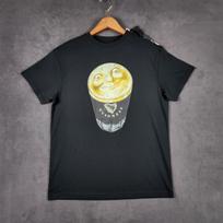 Guinness Beer Shirt Mens XS Black Smiling Pint Glass Moon Graphic Tee NEW Unisex T-Shirt M gray