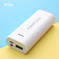 5V 5600mAh 2x 18650 USB Power Bank Baterijos Įkroviklio Dėklas Pasidaryk Pats Dėžutė Įkrovimui balta