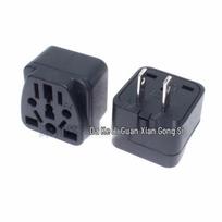 Universal Travel Adapter: Hong Kong, Korea, UK, Germany Plug Converter black