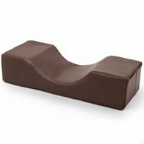 Blakstienų pagalvė Ergonomiška C formos blakstienoms, kosmetologams, grožio salonams, pilkos spalvos flanelė Brown Leather Pillow