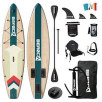 Planche Stand-Up Paddle - BEROCA - 320x80x15cm - Inflatable - Mat riau Antid rapant - Charge Max 160kg - Accessoires complets