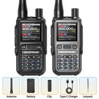 1/2PCS BAOFENG UV-5R Mini Walkie Talkie Dual PTT Wireless Bluetooth Programming Multi-Band Type-C Charge Long Range Ham Radio USB Plug