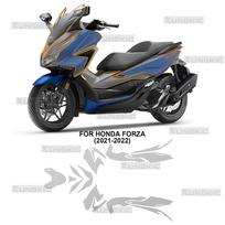 Honda Forza 350 Forza350 Motociklo aptakų apsauginė plėvelė TPU Dažų apsauga nuo įbrėžimų Nematomas rinkinys a set black